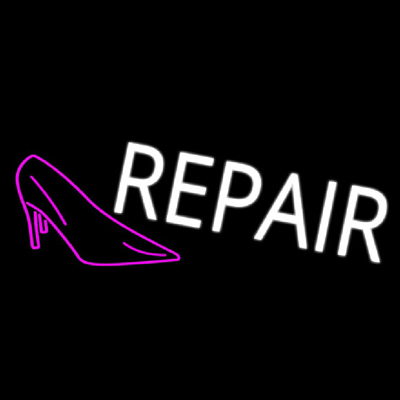 Pink Sandal Logo Repair Enseigne Néon