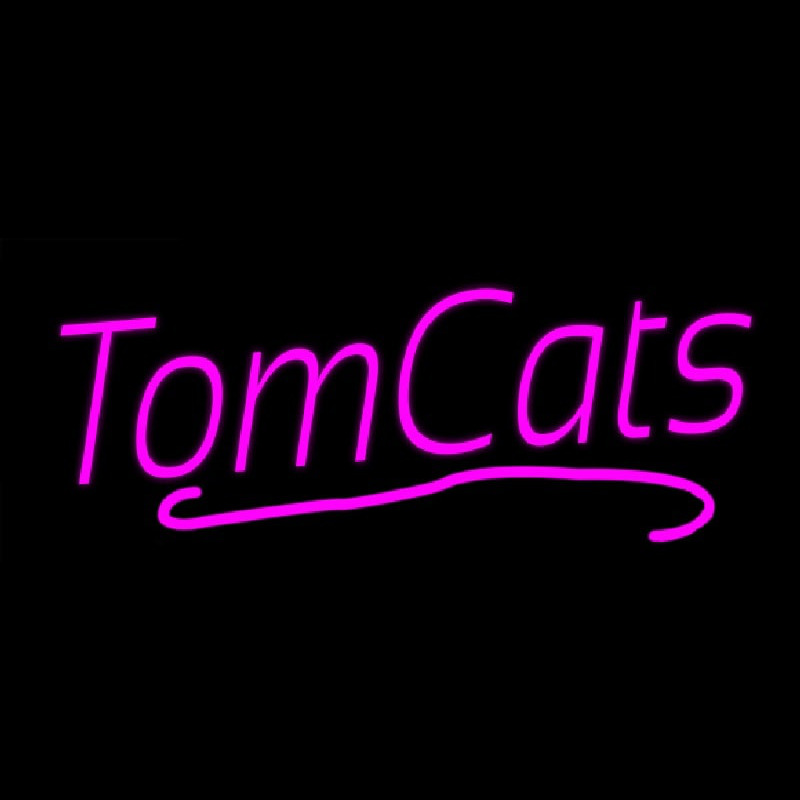 Pink Tom Cats Enseigne Néon