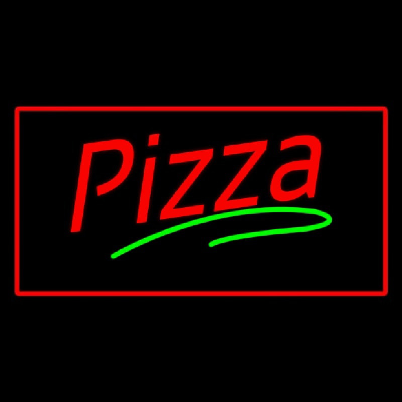 Pizza Red Border Enseigne Néon