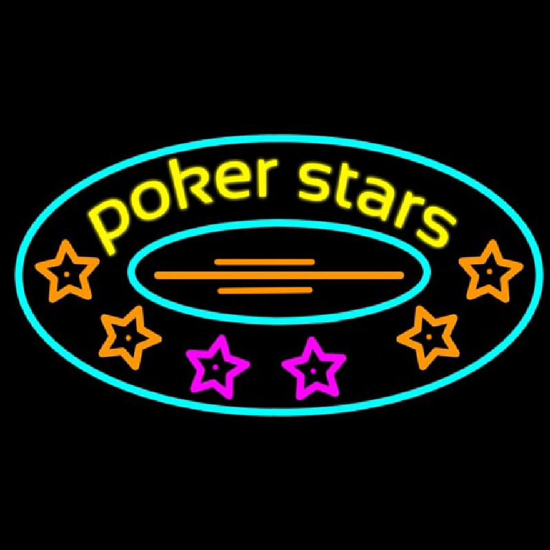Pokers Stars 2 Enseigne Néon