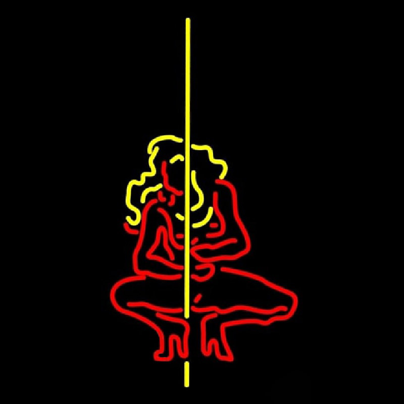 Pole Dance Girl Enseigne Néon