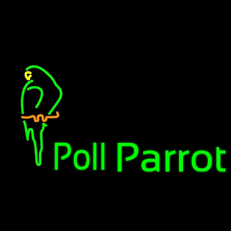 Poll Parrot Logo Enseigne Néon