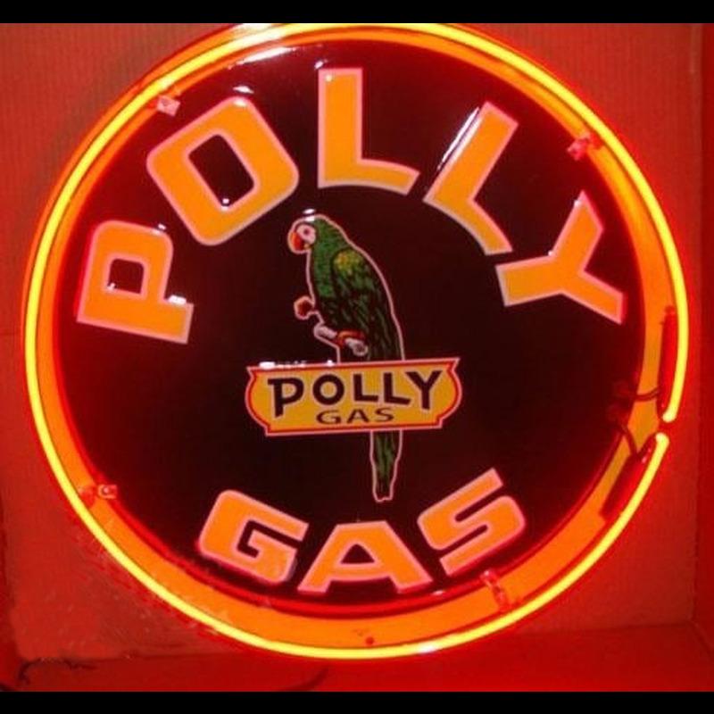 Polly Gasoline Enseigne Néon