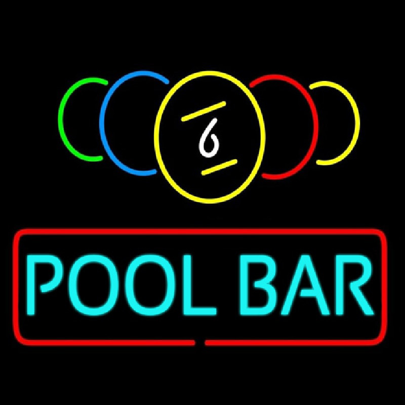 Pool Bar Enseigne Néon