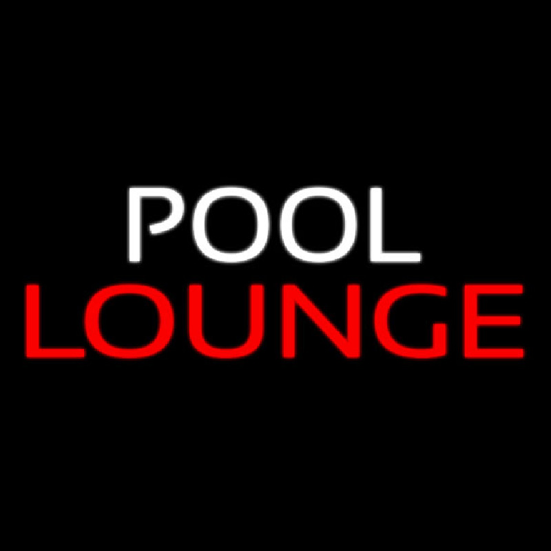 Pool Lounge Enseigne Néon