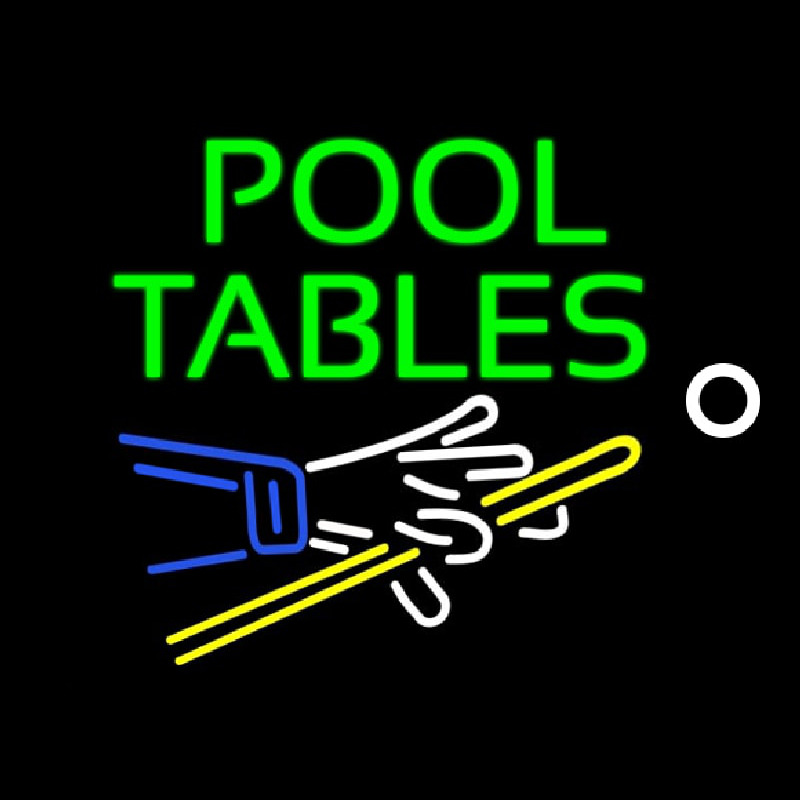 Pool Tables Enseigne Néon