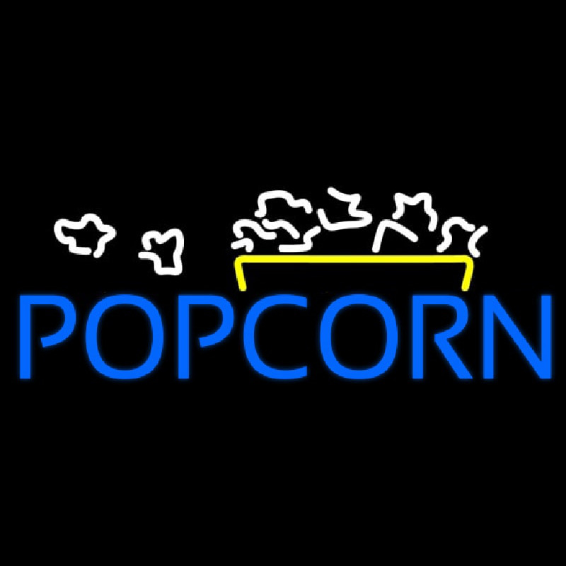 Popcorn Logo Enseigne Néon