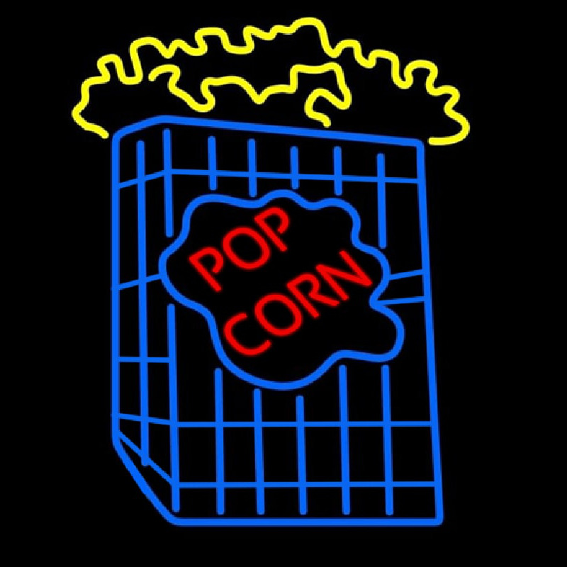 Popcorn With Logo Enseigne Néon
