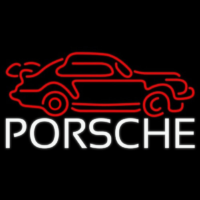 Porsche Car Enseigne Néon