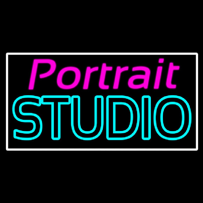 Portrait Studio Enseigne Néon