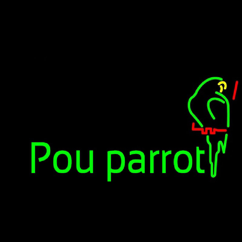 Pou Parrot Enseigne Néon