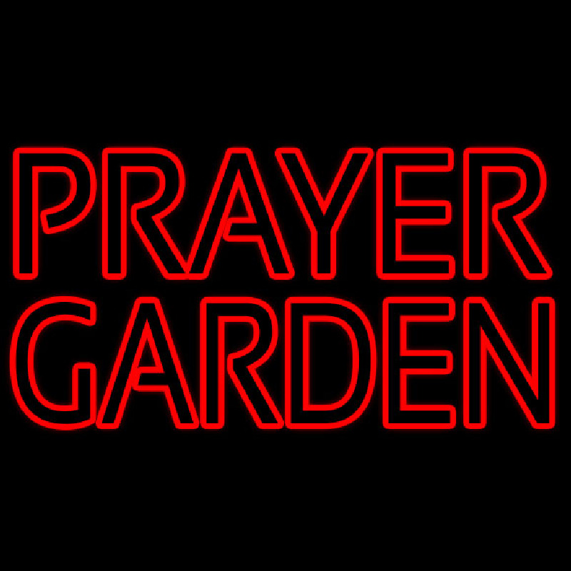 Prayer Garden Enseigne Néon