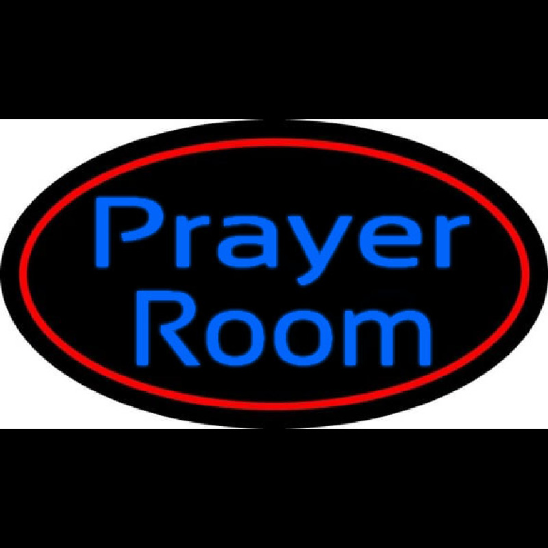 Prayer Room With Border Enseigne Néon