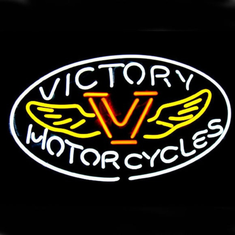 Professional Motorcycles Victory Shop Open Enseigne Néon