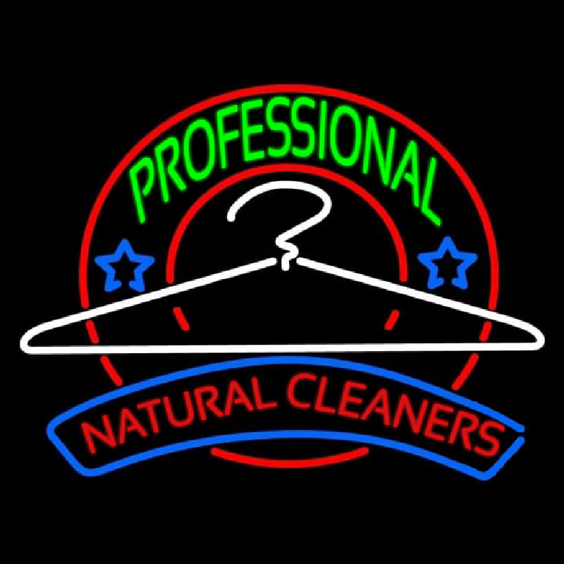 Professional Natural Cleaners Enseigne Néon