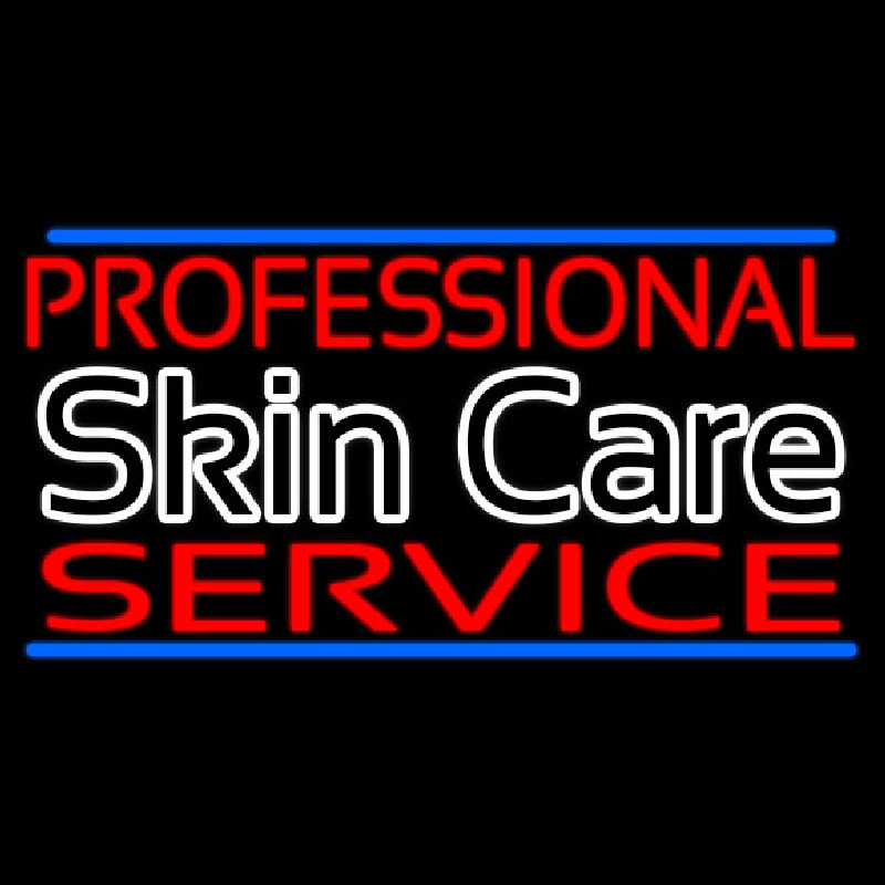 Professional Skin Care Service Enseigne Néon