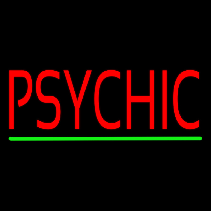 Psychic Green Line Enseigne Néon