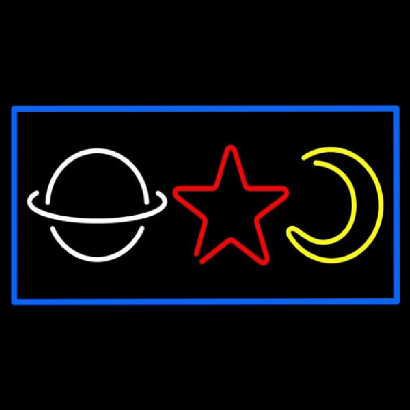 Psychic Logos Blue Border Enseigne Néon