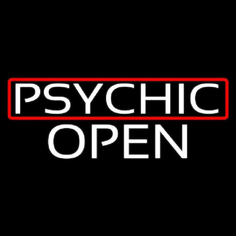 Psychic Red Border Open Enseigne Néon