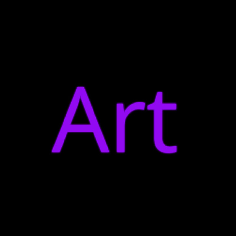 Purple Art Cursive Enseigne Néon