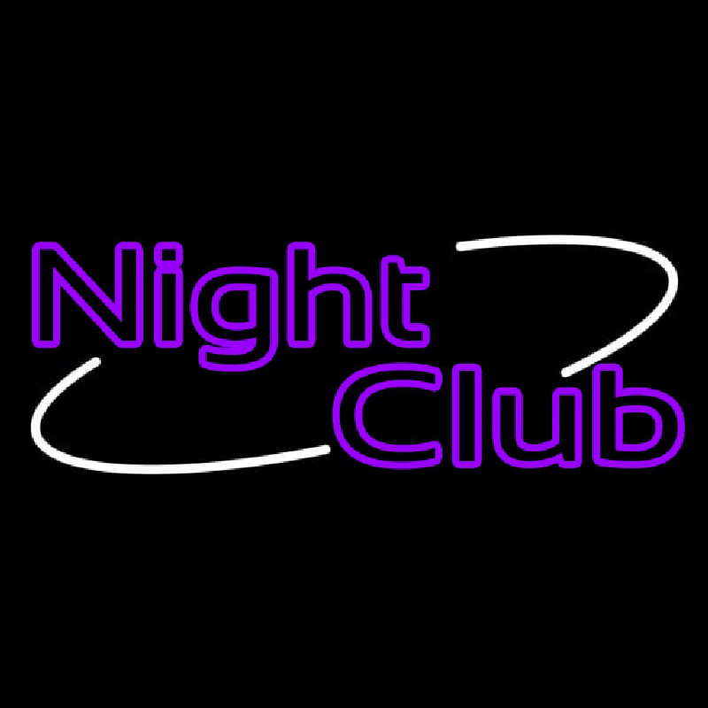 Purple Block Night Club Enseigne Néon
