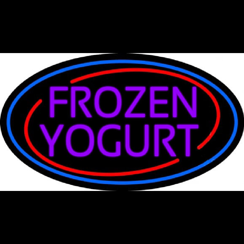 Purple Frozen Yogurt Enseigne Néon