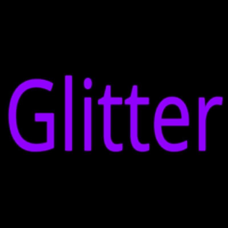 Purple Glitter Enseigne Néon