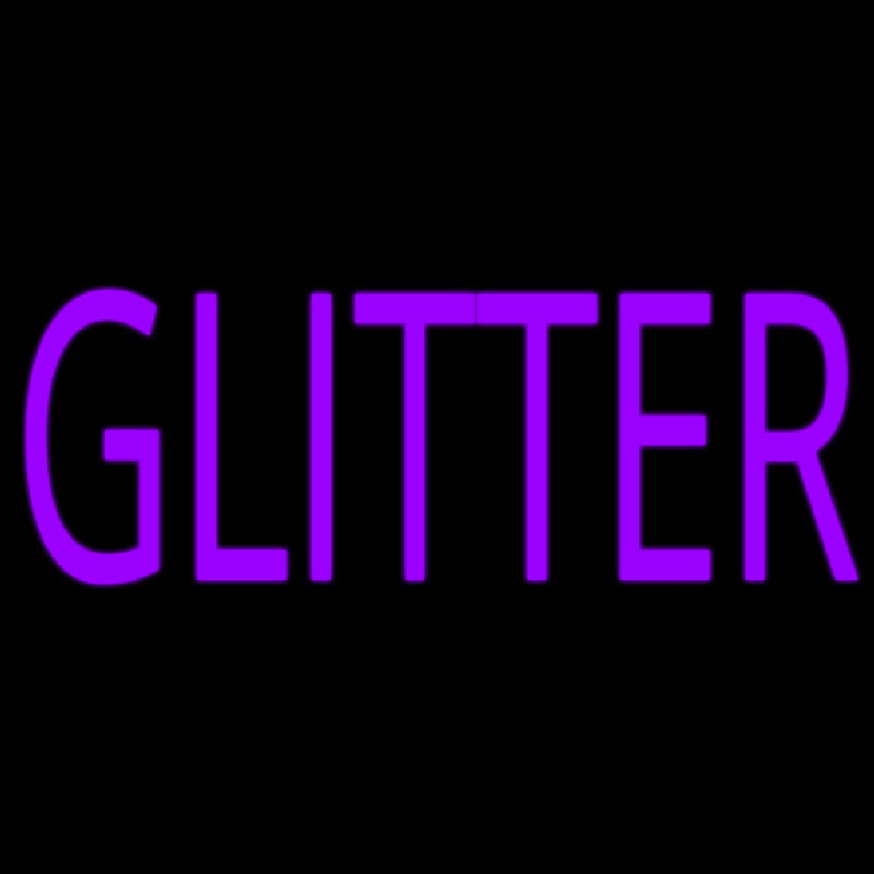 Purple Glitter Enseigne Néon