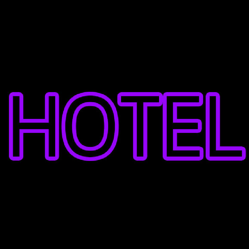 Purple Hotel Enseigne Néon