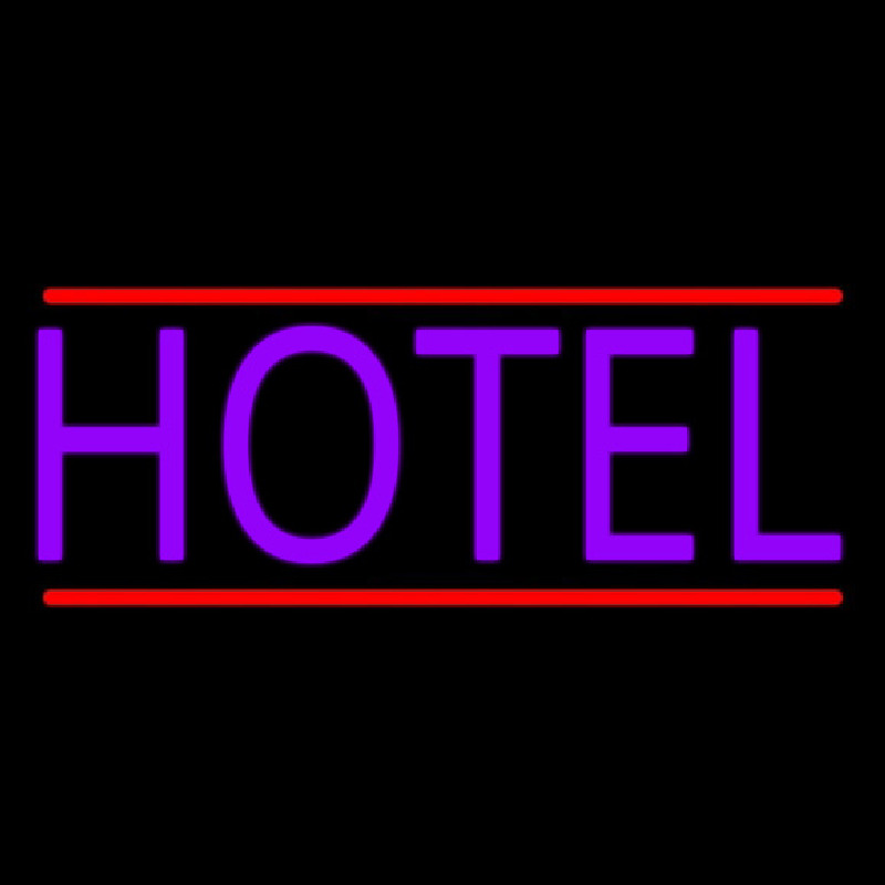 Purple Hotel Enseigne Néon