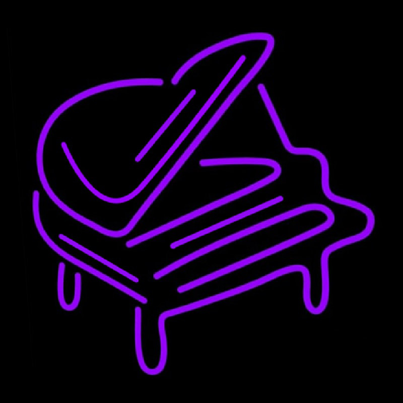 Purple Piano Enseigne Néon