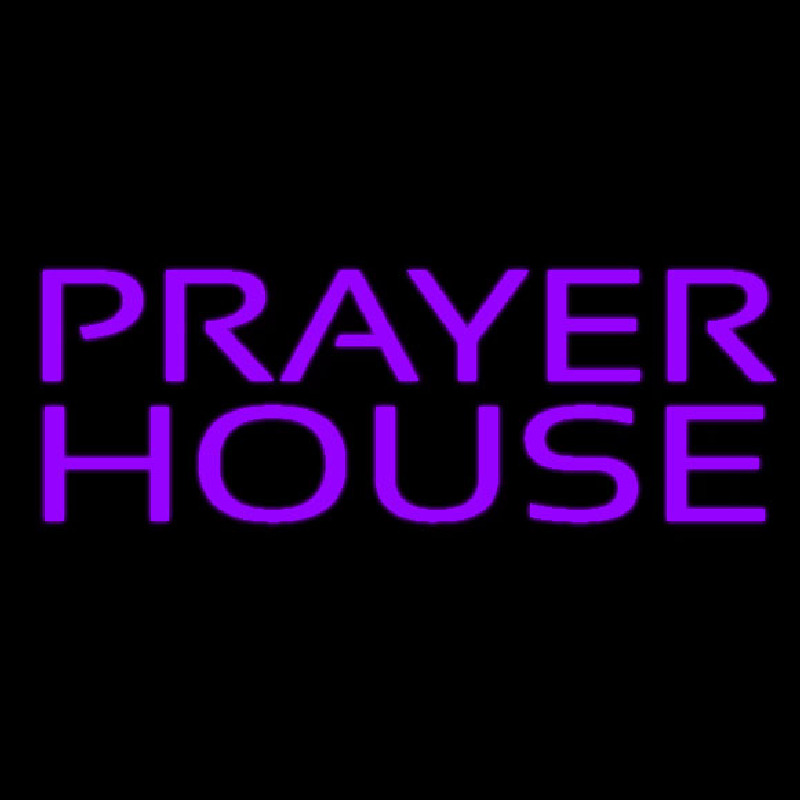 Purple Prayer House Enseigne Néon