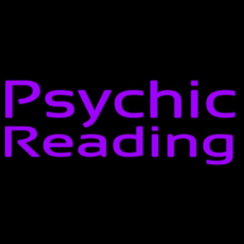 Purple Psychic Reading Enseigne Néon