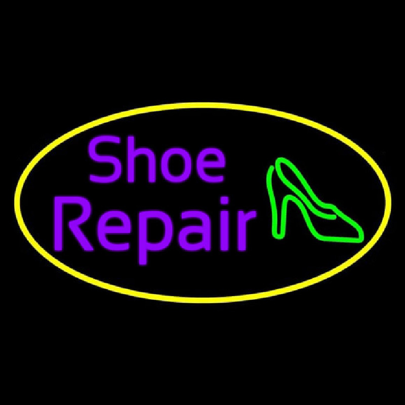 Purple Shoe Repair Sandal Enseigne Néon