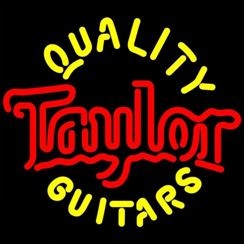 Quality Taylor Guitars Enseigne Néon