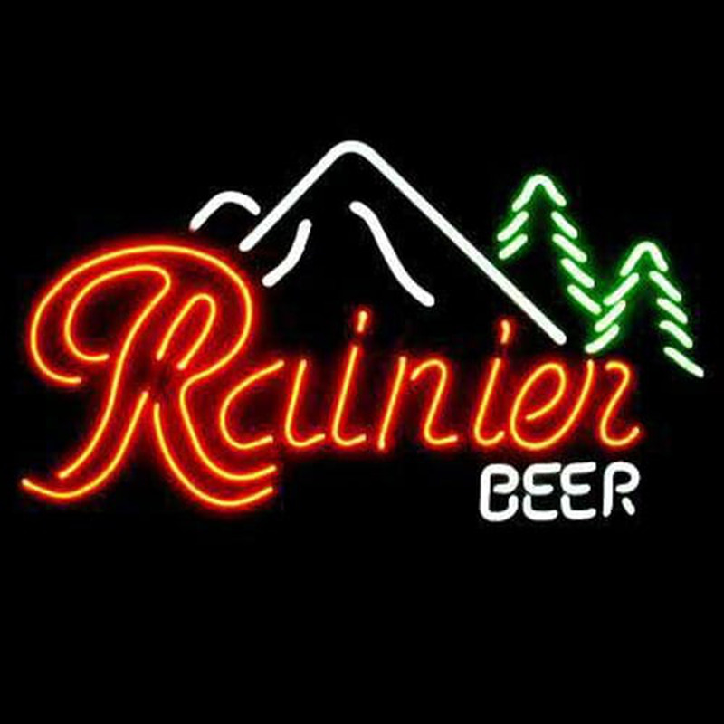 Rainier Bière Bar Entrée Enseigne Néon