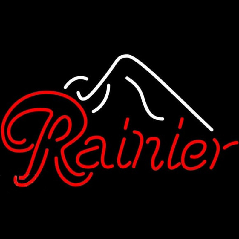 Rainier Ice Mountain Beer Sign Enseigne Néon