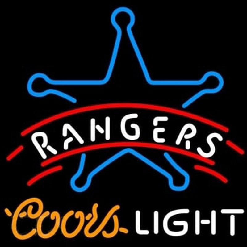 Rangers Coors Light Enseigne Néon