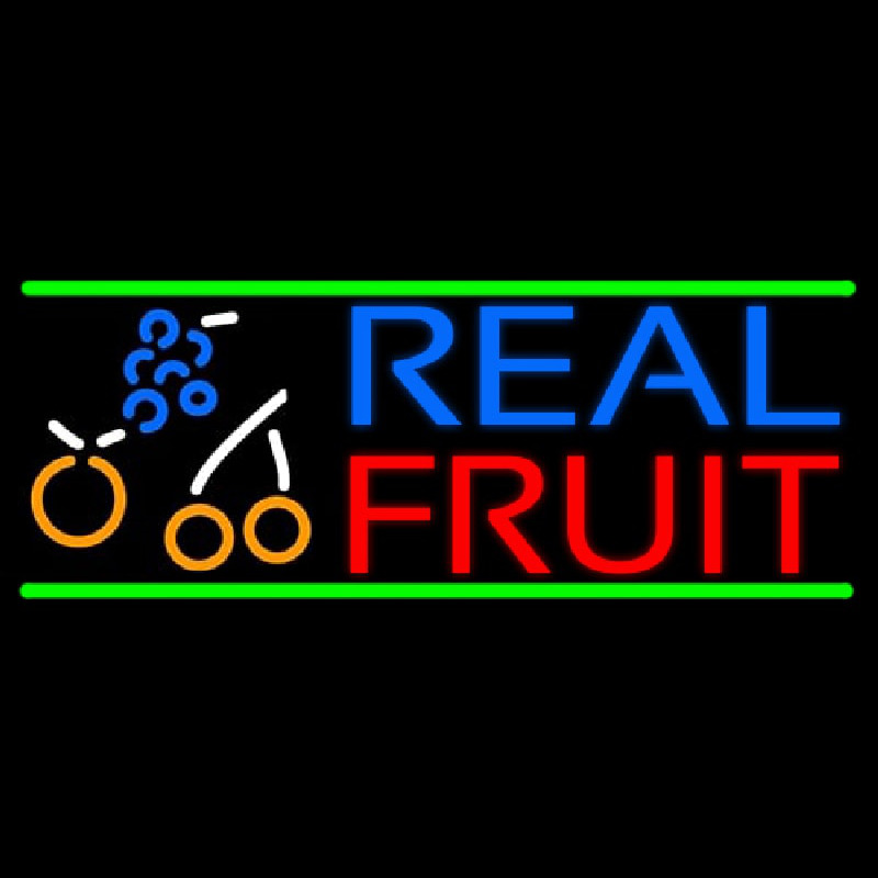 Real Fruit Smoothies Enseigne Néon