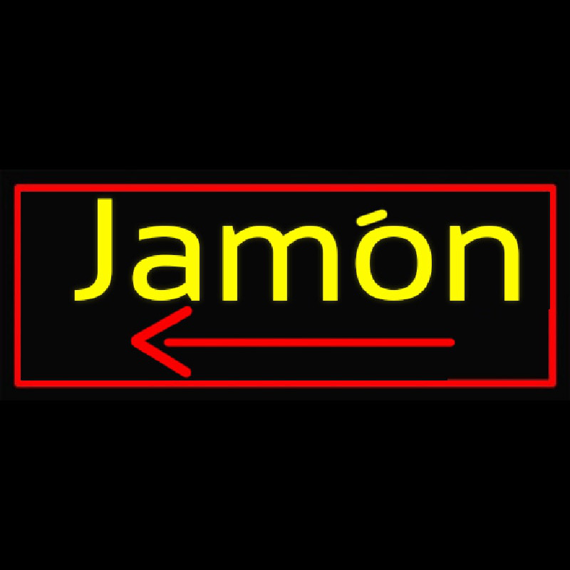 Red  Border Jamon Enseigne Néon