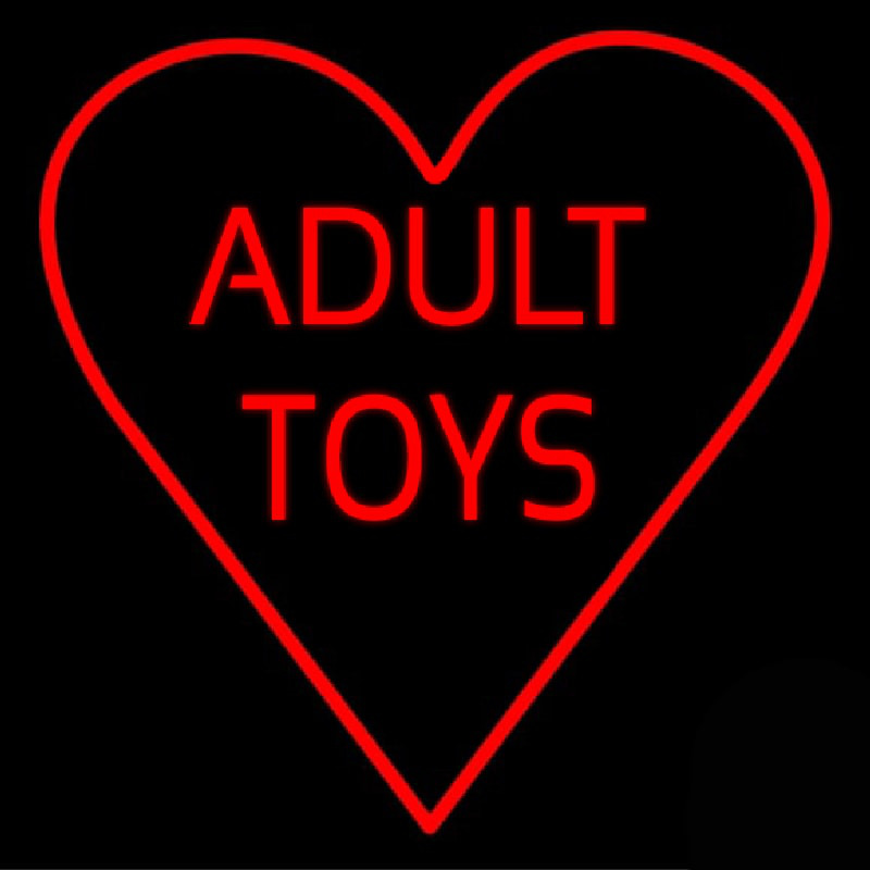 Red Adult Toys Heart Enseigne Néon