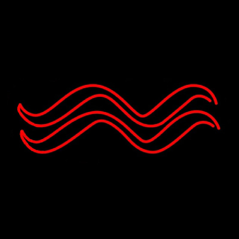 Red Aquarius Logo Enseigne Néon