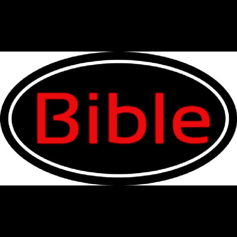 Red Bible With Border Enseigne Néon