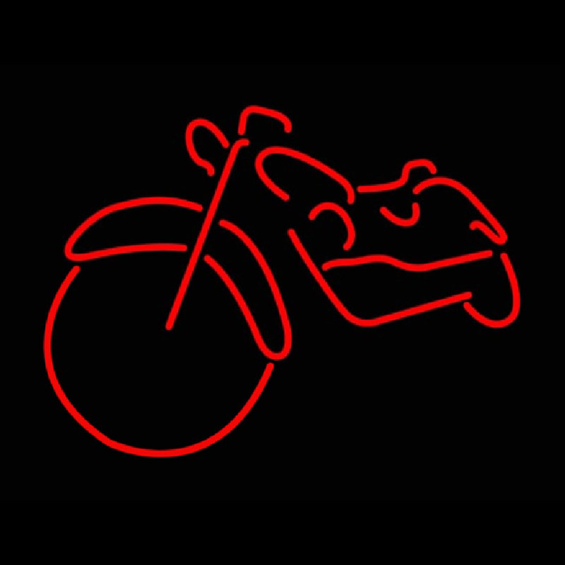 Red Bike Logo Enseigne Néon