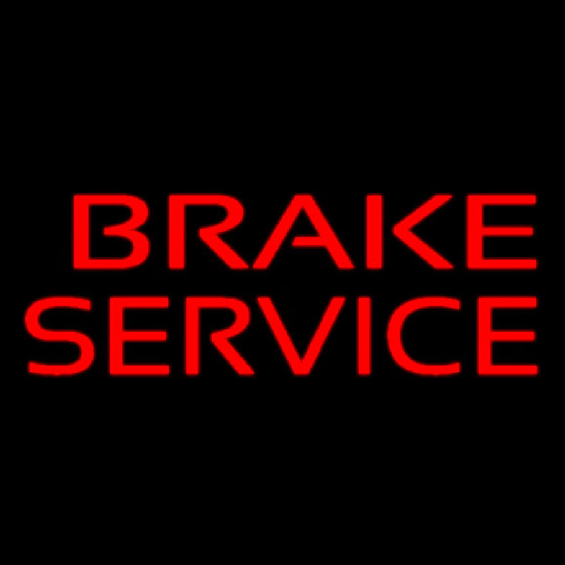 Red Brake Service Enseigne Néon