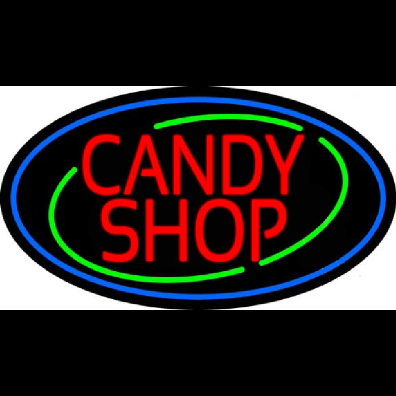 Red Candy Shop Enseigne Néon