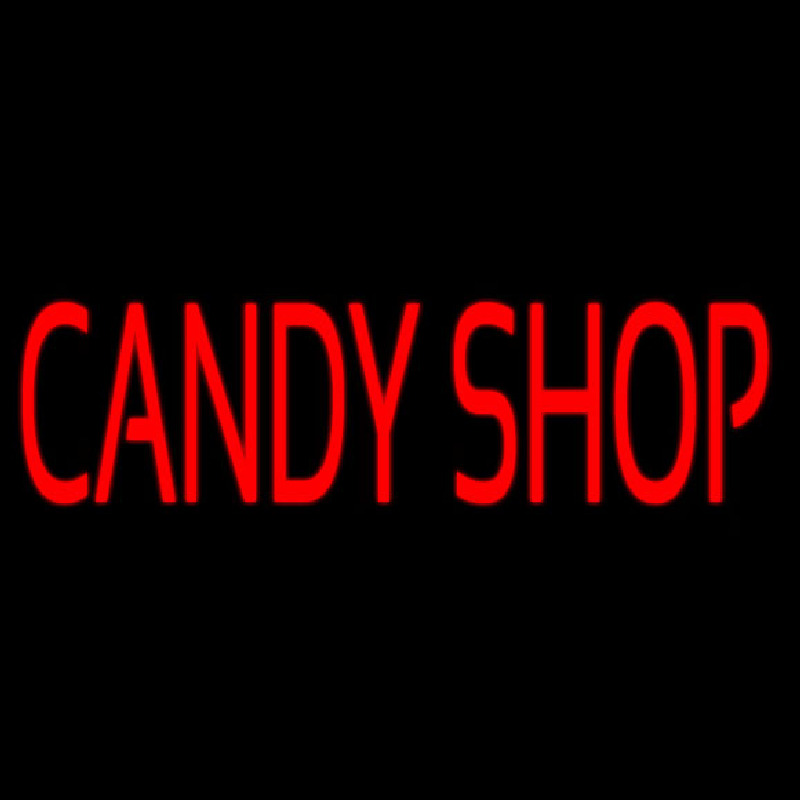 Red Candy Shop Enseigne Néon
