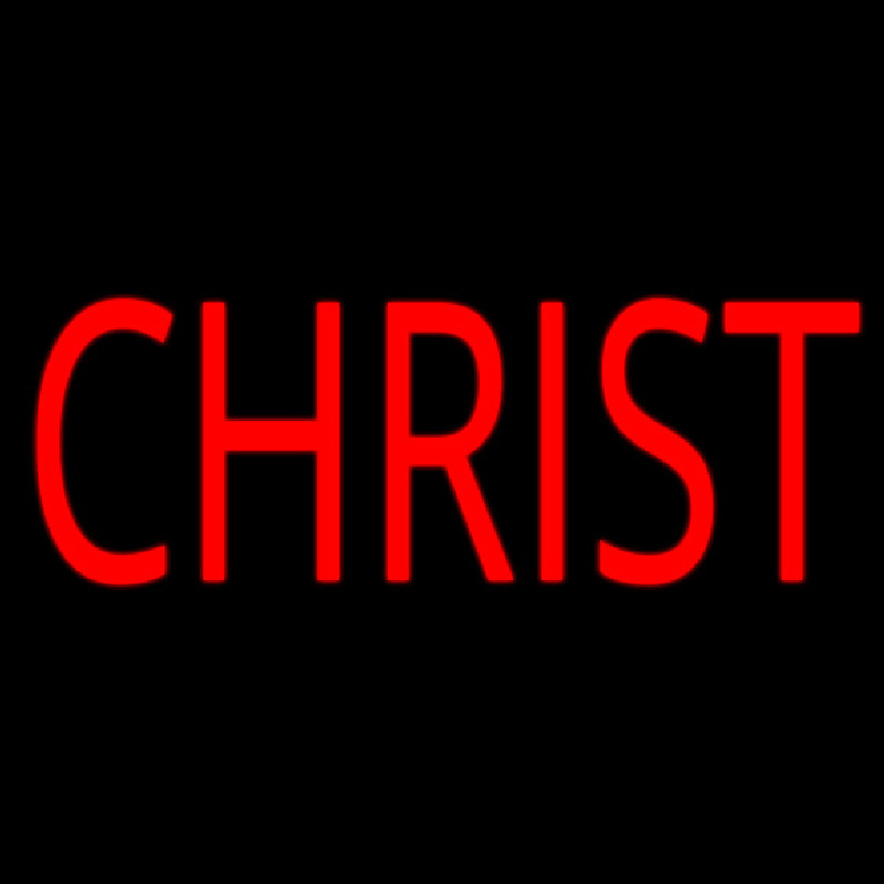 Red Christ Enseigne Néon