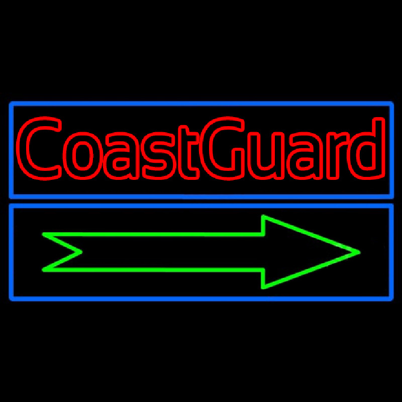 Red Coast Guard Enseigne Néon