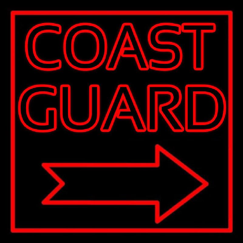 Red Coast Guard Enseigne Néon